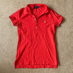 Polo by Ralph Lauren Bold Red Top medium short sleeve